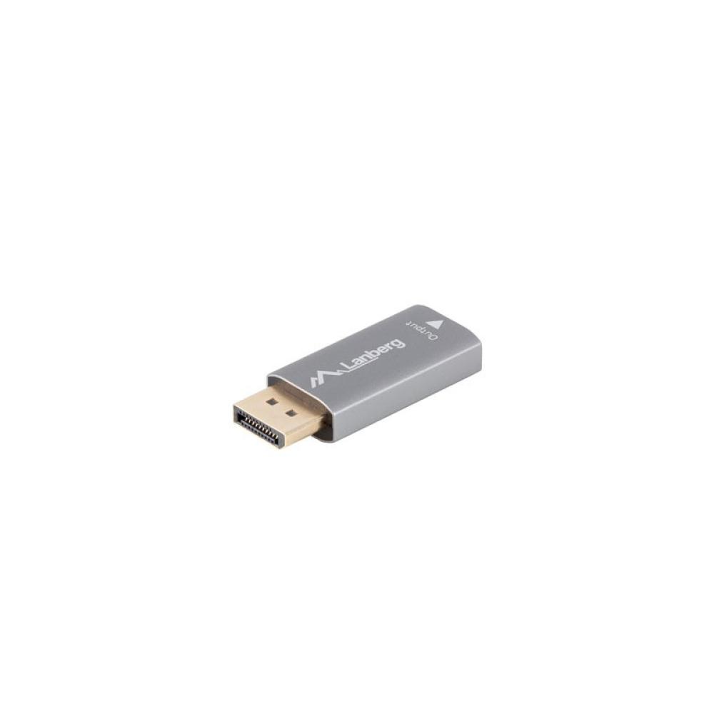 Lanberg - AD-DP-HD-03 adaptador de cable de vídeo 0 m DisplayPort HDMI Plata