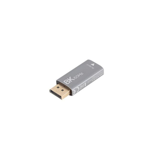 Lanberg - AD-DP-HD-03 adaptador de cable de vídeo 0 m DisplayPort HDMI Plata