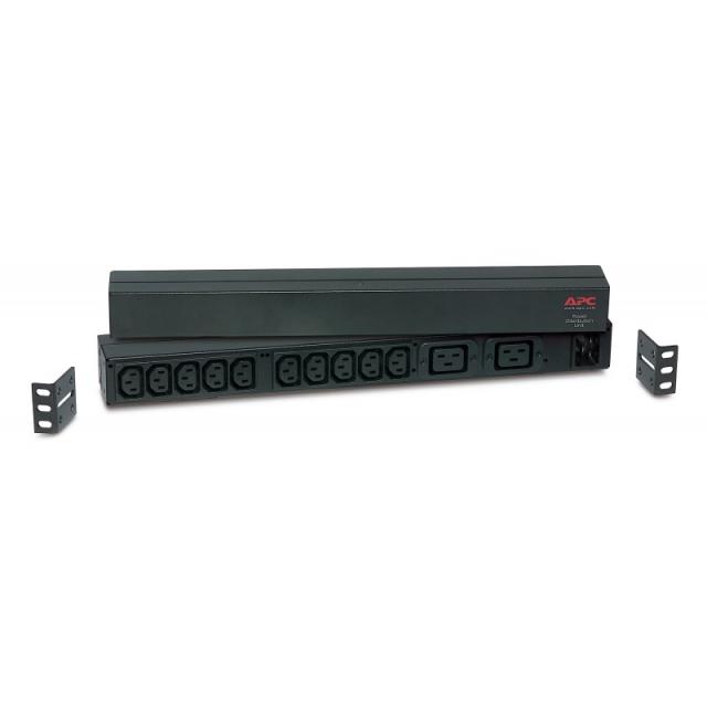 APC - RACK PDU BASIC 1 U 16A 230V unidad de distribución de energía (PDU) 12 salidas AC 0U/1U Negro