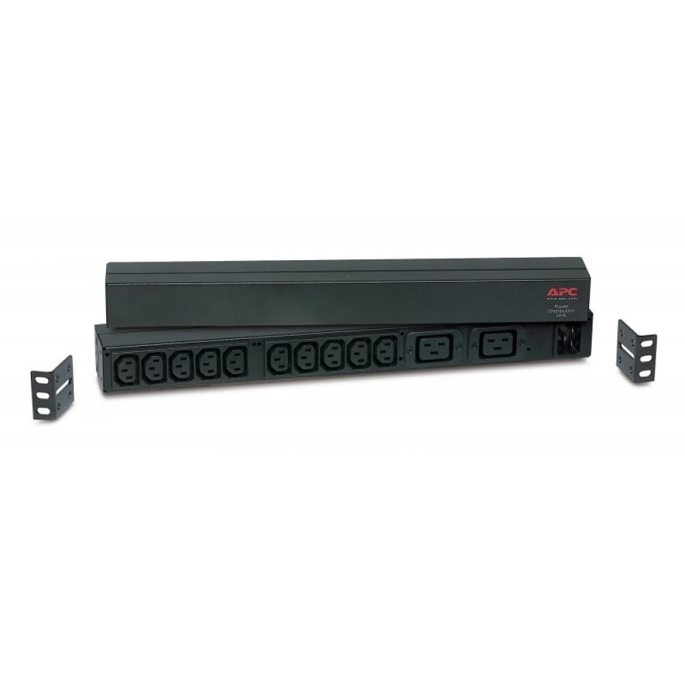 APC - RACK PDU BASIC 1 U 16A 230V unidad de distribución de energía (PDU) 12 salidas AC 0U/1U Negro