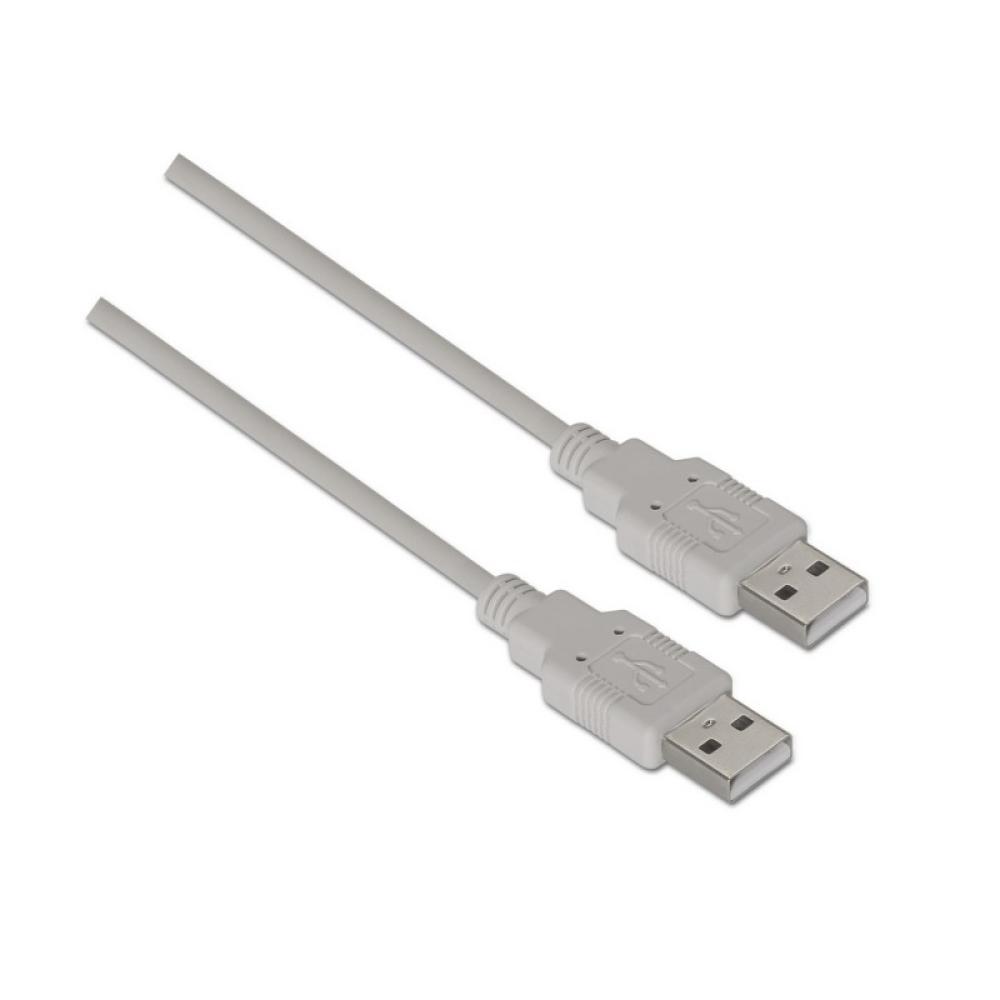 AISENS - A101-0022 cable USB USB 2.0 2 m USB A Beige