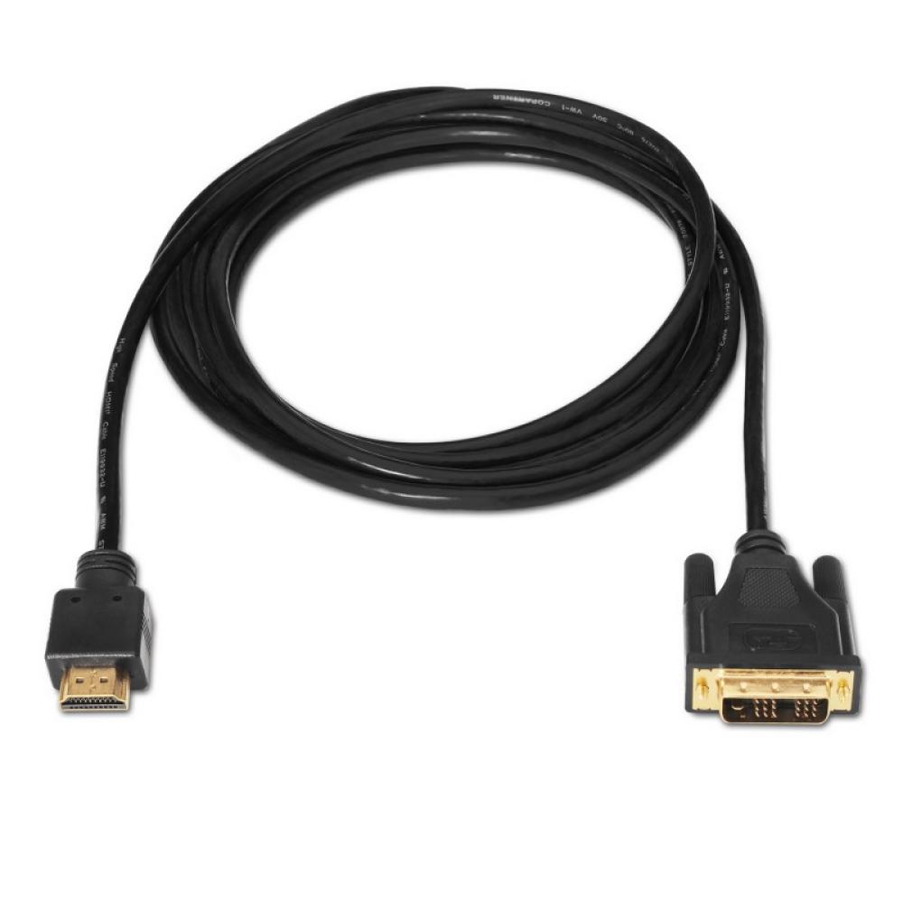 AISENS - A117-0090 adaptador de cable de vídeo 1,8 m HDMI tipo A (Estándar) DVI 18+1 Negro