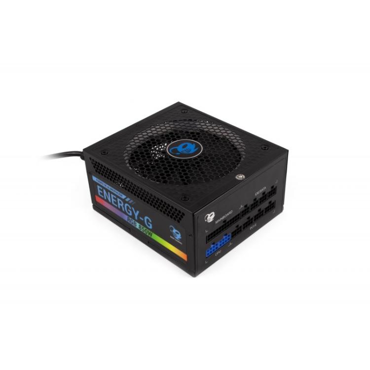 CoolBox - GAMING FUENTE DE ALIMENTACION ATX ENERGY-G 850W RGB 80+GOLD MODULAR (100V-240V)