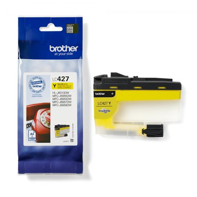 Brother - LC-427Y cartucho de tinta 1 pieza(s) Original Amarillo