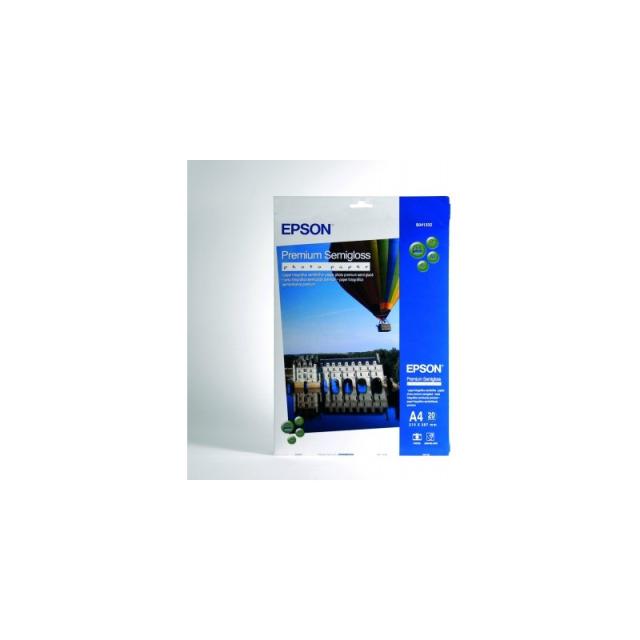 Epson - Premium Semi-Gloss Photo Paper - A4 - 20 hojas