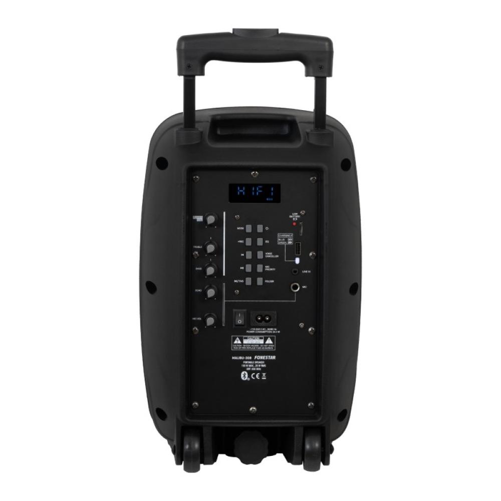 Fonestar - MALIBU-308 altavoz Negro Inalámbrico y alámbrico 100 W