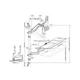 Equip - Estación de trabajo mural con un solo monitor de 17"-32