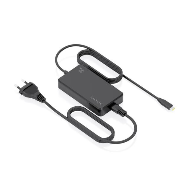 AISENS - Cargador De Sobremesa GaN 45W PD3.0 1xUSB-C 1.8m, Negro