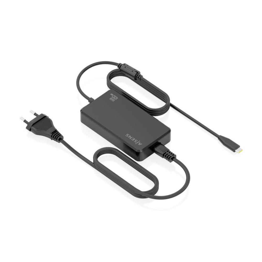 AISENS - Cargador De Sobremesa GaN 100W PD3.0 1xUSB-C 1.8m, Negro