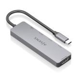AISENS - USB-C Dock 5 en 1, USB-C a 1xHDMI 2xUSB-A 1xUSB-C 1xUSB-C PD, Gris, 15cm