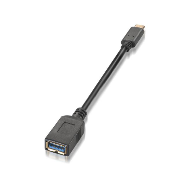 AISENS - A107-0062 cable USB USB 3.2 Gen 1 (3.1 Gen 1) 0,15 m USB C USB A Negro