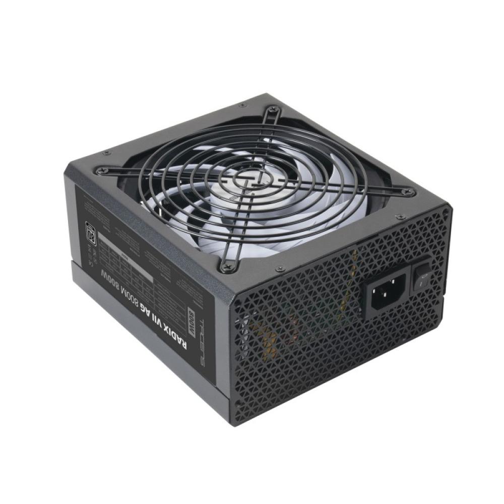Tacens - RADIX VII AG 800, Fuente Alimentación Full Modular 800W ATX, 10 Años Garantía, 80Plus Silver, +87% Eficiencia, Ventilad