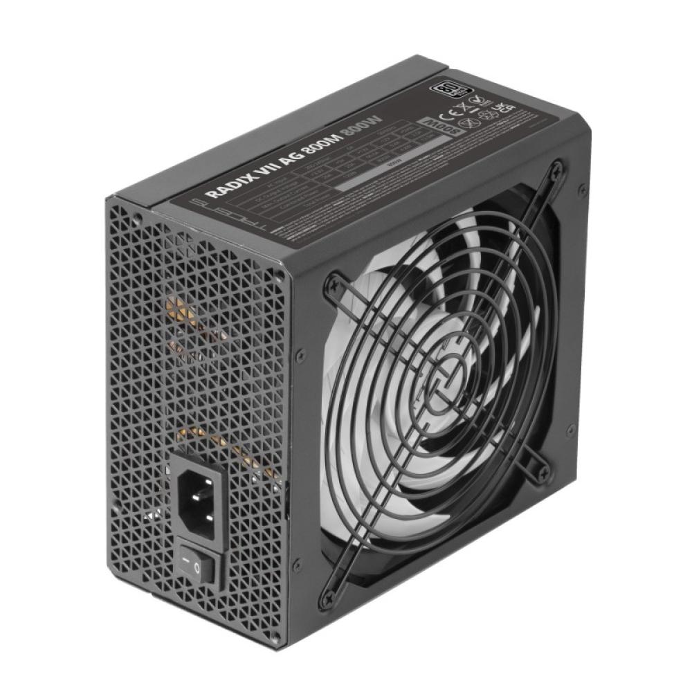 Tacens - RADIX VII AG 800, Fuente Alimentación Full Modular 800W ATX, 10 Años Garantía, 80Plus Silver, +87% Eficiencia, Ventilad