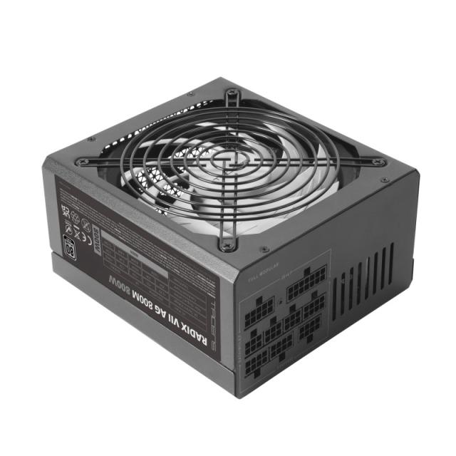 Tacens - RADIX VII AG 800, Fuente Alimentación Full Modular 800W ATX, 10 Años Garantía, 80Plus Silver, +87% Eficiencia, Ventilad