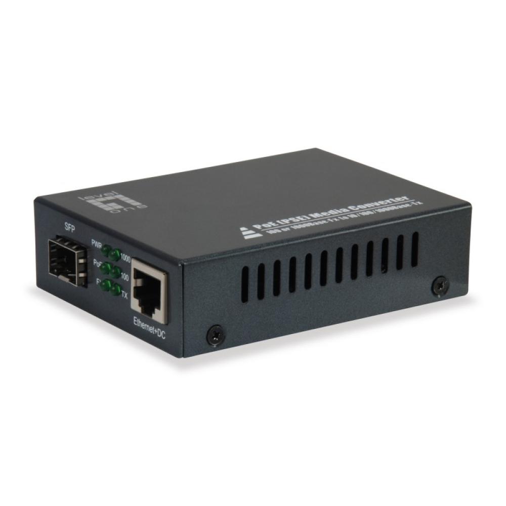 LevelOne - GVT-2012 convertidor de medio 1000 Mbit/s Negro