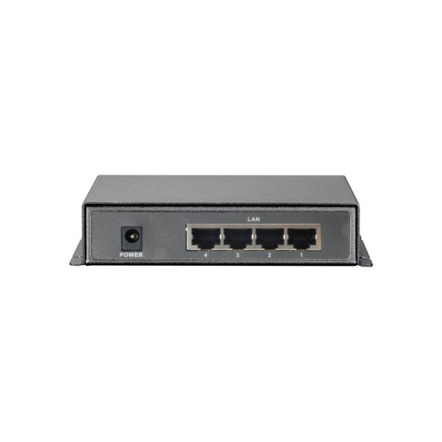 LevelOne - Switch Fast Ethernet PoE de 5 puertos, 4 Puertos PoE, 120W