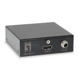 LevelOne - HVE-9010 extensor audio/video Transmisor y receptor de señales AV Negro