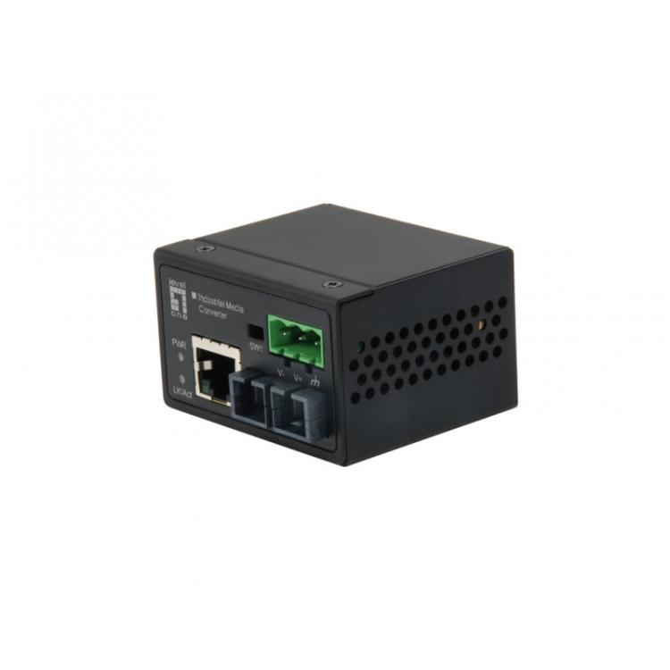 LevelOne - IEC-4002 convertidor de medio 100 Mbit/s Multimodo Negro