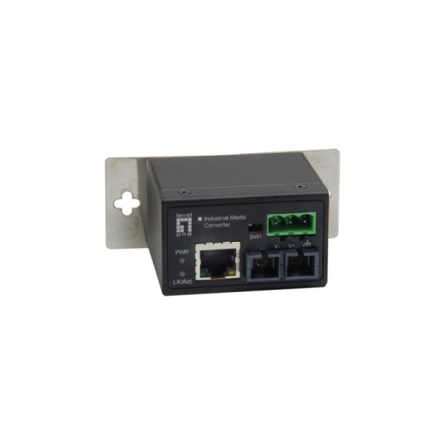 LevelOne - IEC-4002 convertidor de medio 100 Mbit/s Multimodo Negro