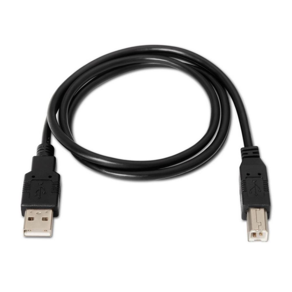 AISENS - A101-0006 cable USB USB 2.0 1,8 m USB A USB B Negro