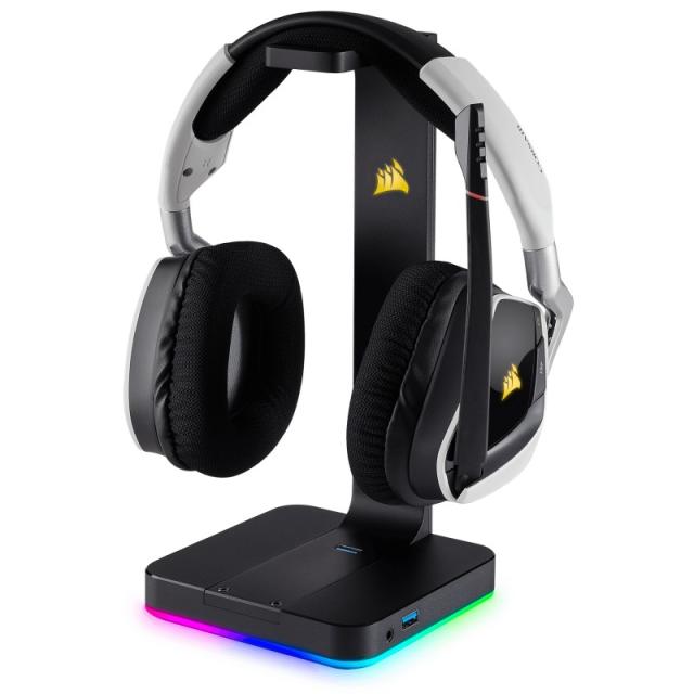Corsair - ST100 RGB Premium Soporte para auriculares