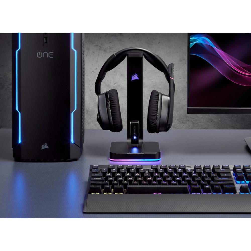Corsair - ST100 RGB Premium Soporte para auriculares
