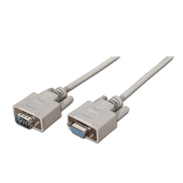 AISENS - A112-0065 cable de serie Beige 1,8 m DB9