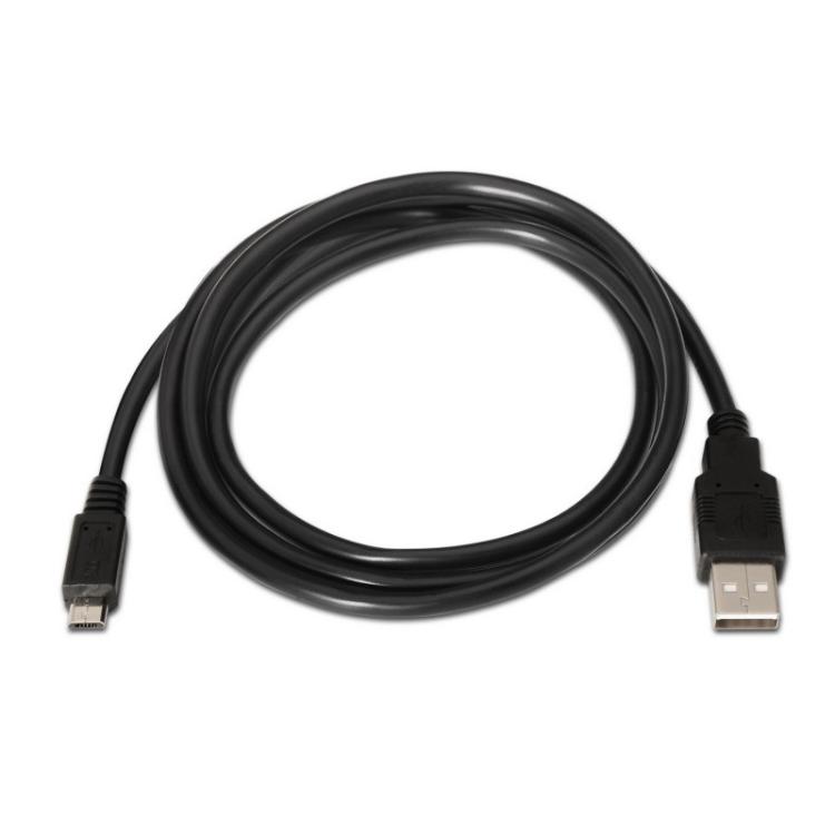 AISENS - A101-0028 cable USB USB 2.0 1,8 m USB A Micro-USB B Negro