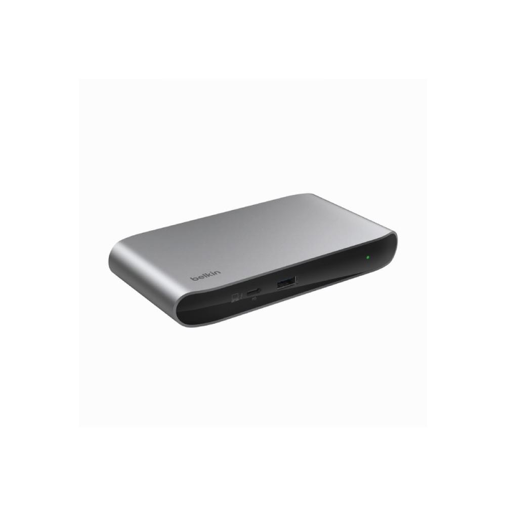 Belkin - INC013VFSGY hub de interfaz Thunderbolt 4 40000 Mbit/s Negro, Gris