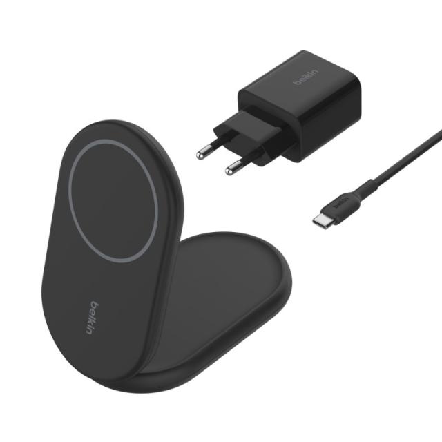 Belkin - BoostCharge Auriculares, Smartphone Negro USB Cargador inalámbrico Carga rápida Interior - WIB007VFBK
