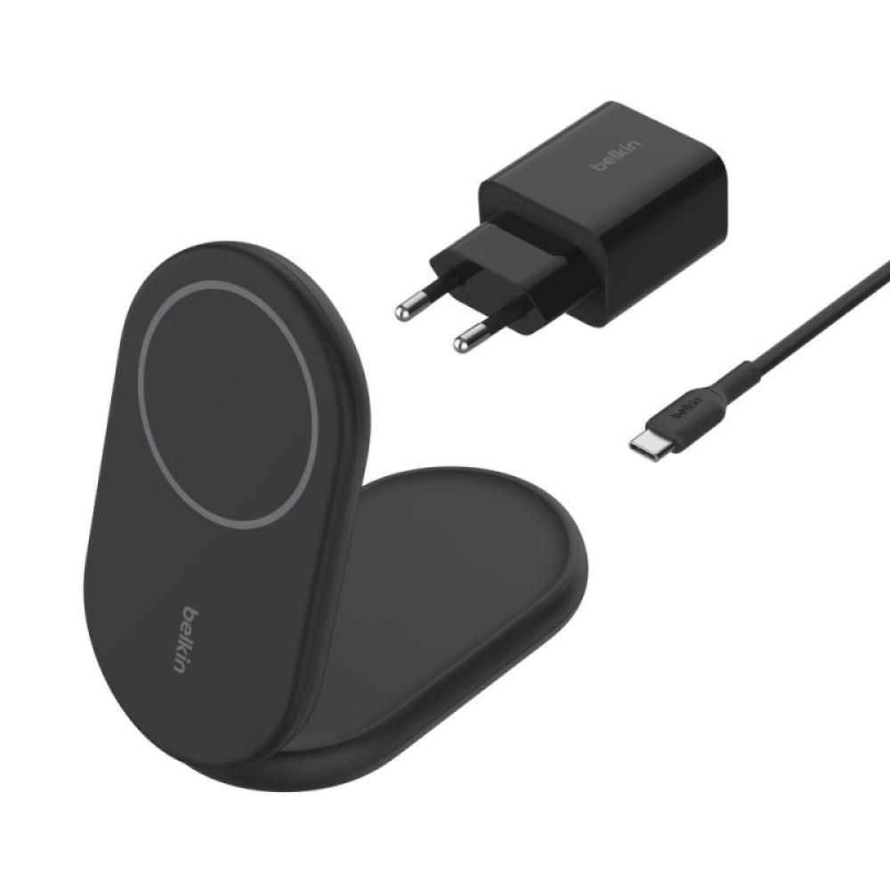Belkin - BoostCharge Auriculares, Smartphone Negro USB Cargador inalámbrico Carga rápida Interior - WIB007VFBK