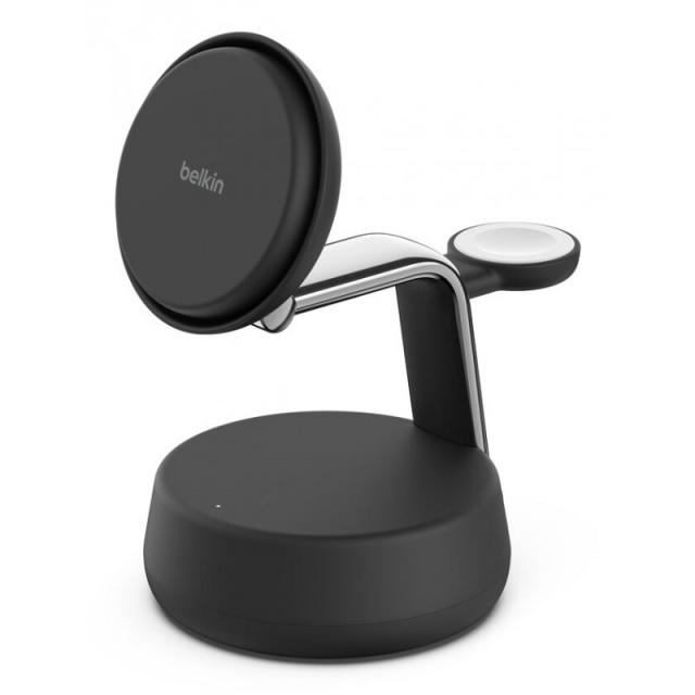 Belkin - Qi2 Fitness tracker, Auriculares, Smartphone, Reloj inteligente Negro USB Cargador inalámbrico Carga rápid - WIZ040KQCH