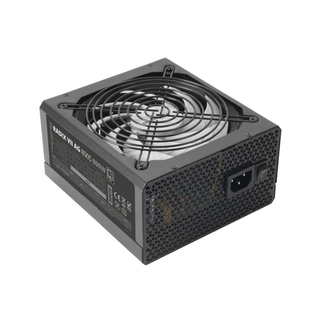 Tacens - RADIX VII AG 800S, Fuente Alimentación PC ATX 800W, 10 Años Garantía, 80Plus Silver, 87% Eficiencia, Tecnologías SMD y