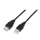 AISENS - A101-0016 cable USB USB 2.0 1,8 m USB A Negro