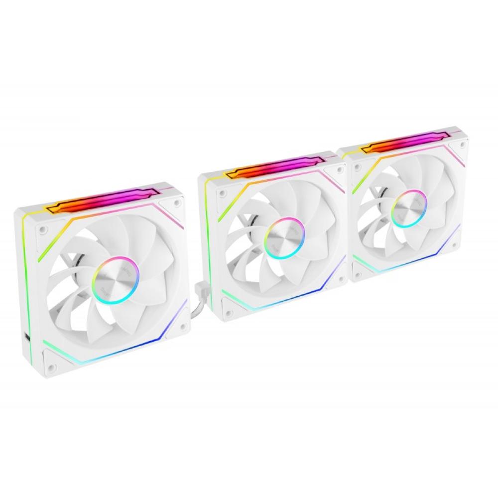 Mars Gaming - MF-LINKFINITYKIT2RW Carcasa del ordenador Ventilador 12 cm Blanco 3 pieza(s)