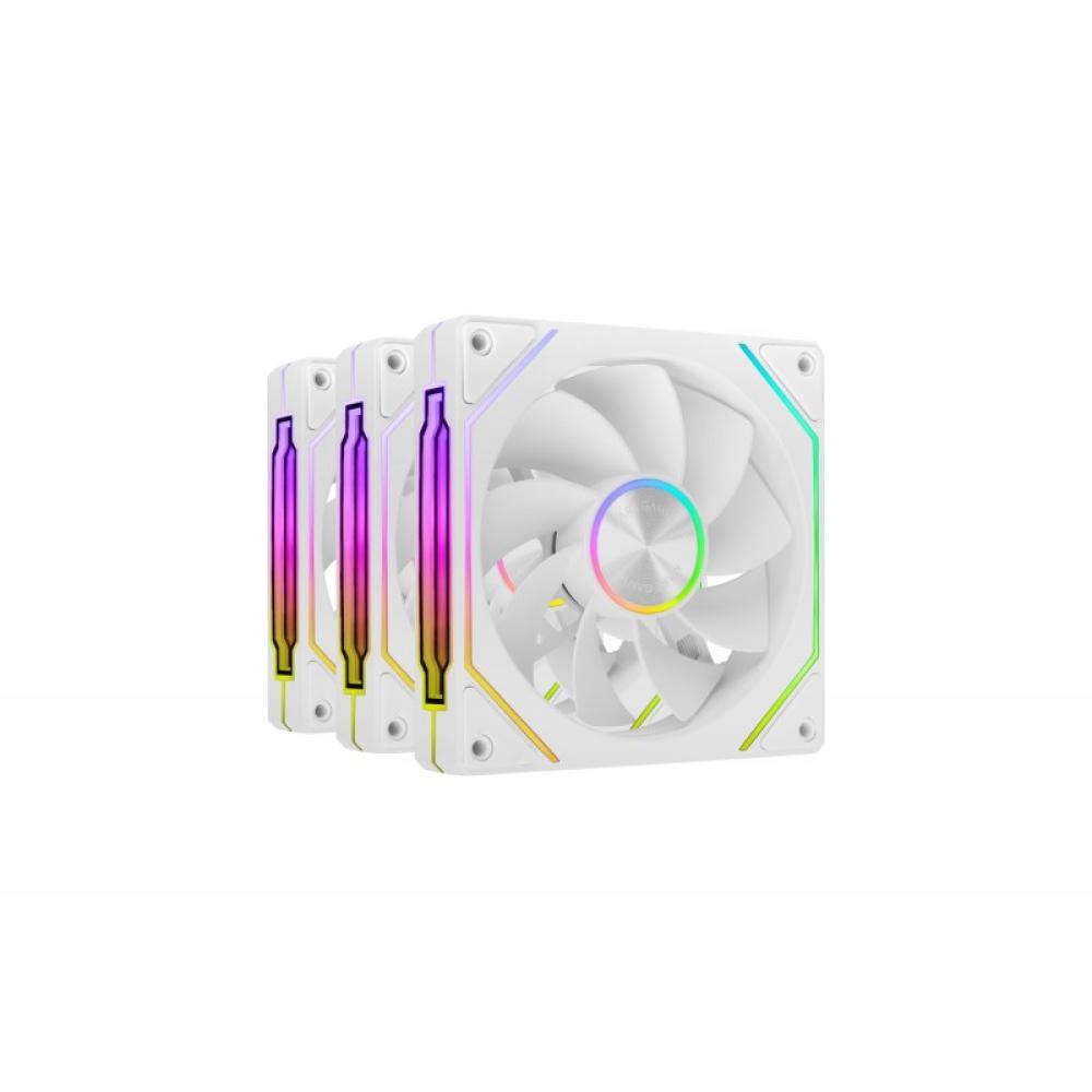 Mars Gaming - MF-LINKFINITYKIT2RW Carcasa del ordenador Ventilador 12 cm Blanco 3 pieza(s)