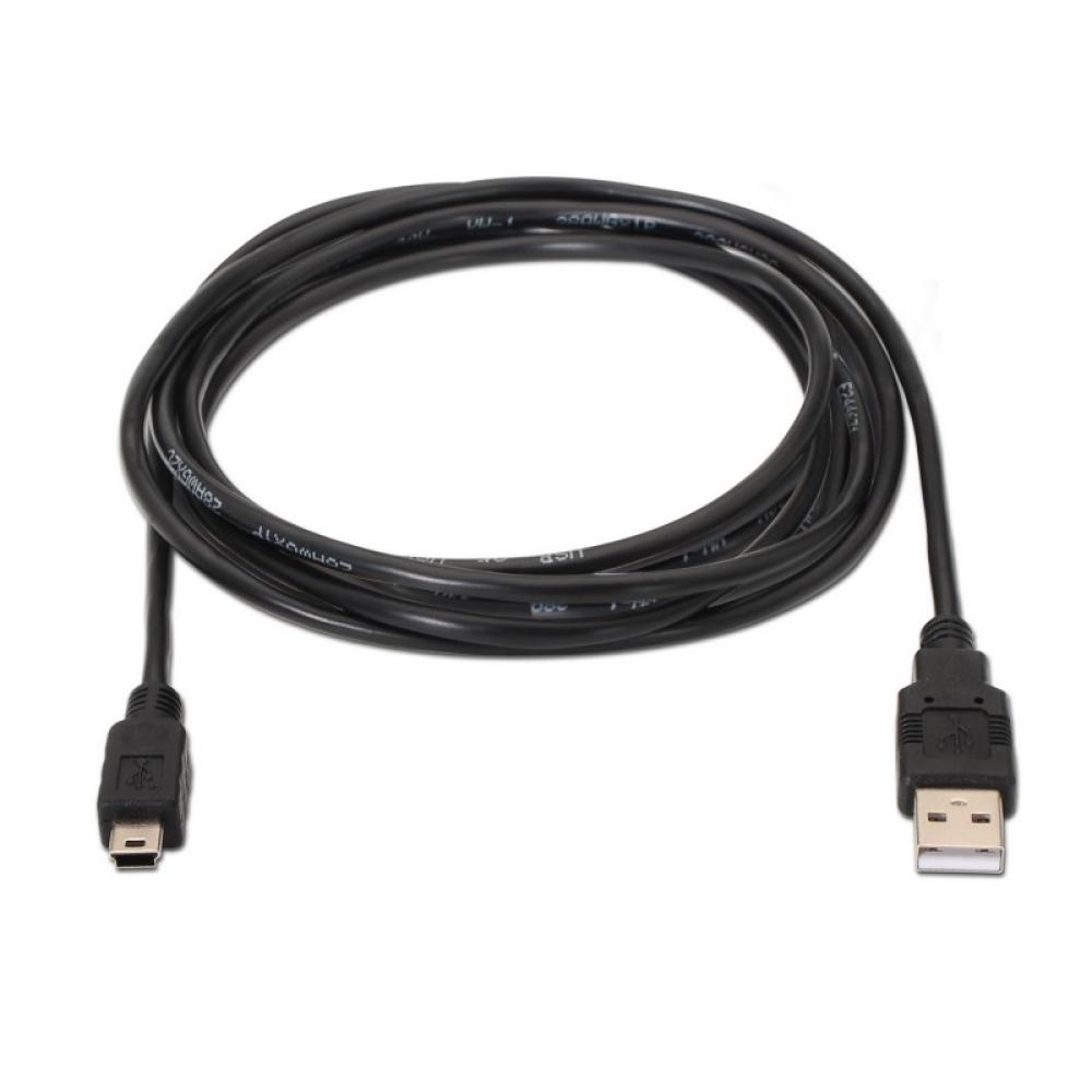 AISENS - A101-0025 cable USB USB 2.0 1,8 m USB A Mini-USB B Negro
