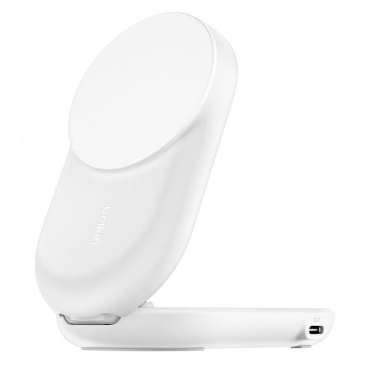 Belkin - Qi2 Fitness tracker, Auriculares, Smartphone, Reloj inteligente Blanco USB Cargador inalámbrico Carga rápi - WIZ039KQWH