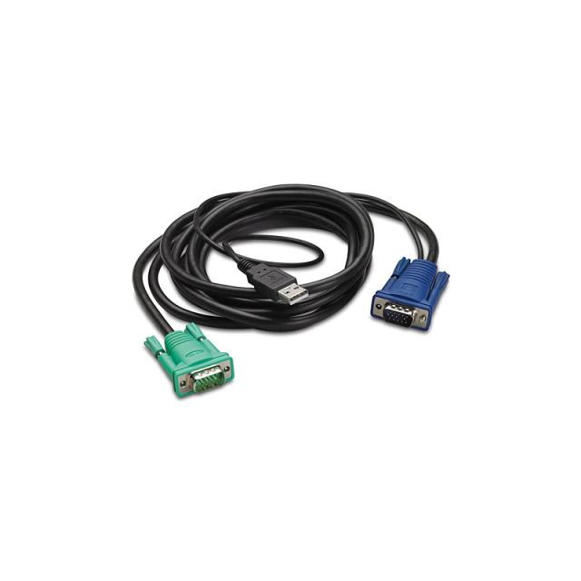 APC - AP5821 cable para video, teclado y ratón (kvm) Negro 1,8 m