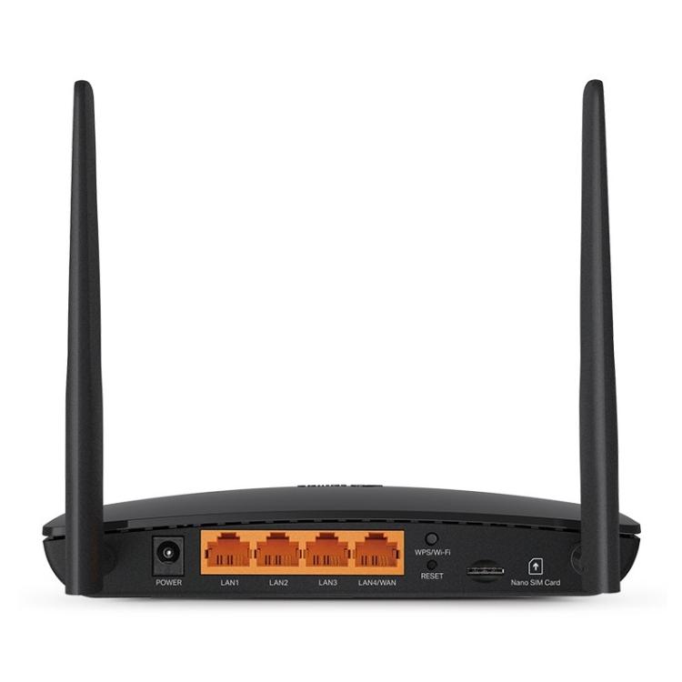 TP-Link - Archer MR402 router inalámbrico Ethernet rápido Doble banda (2,4 GHz / 5 GHz) 4G Negro