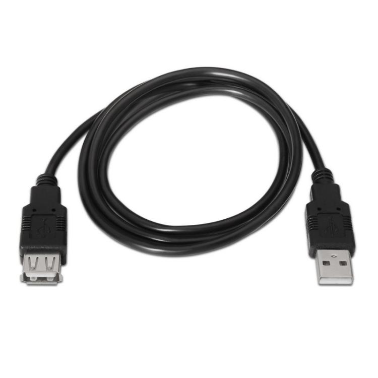 AISENS - A101-0015 cable USB USB 2.0 1 m USB A Negro