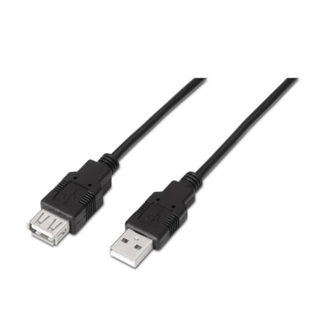 AISENS - A101-0015 cable USB USB 2.0 1 m USB A Negro