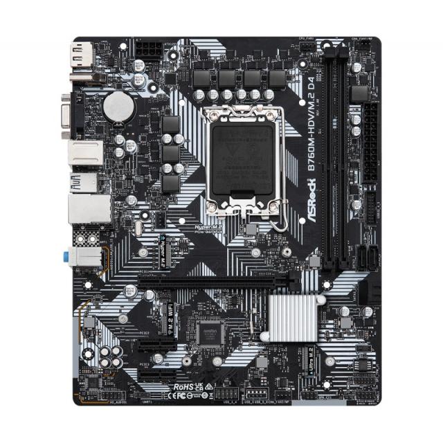 Asrock - B760M-HDV/M.2 D4 Intel B760 LGA 1700 micro ATX