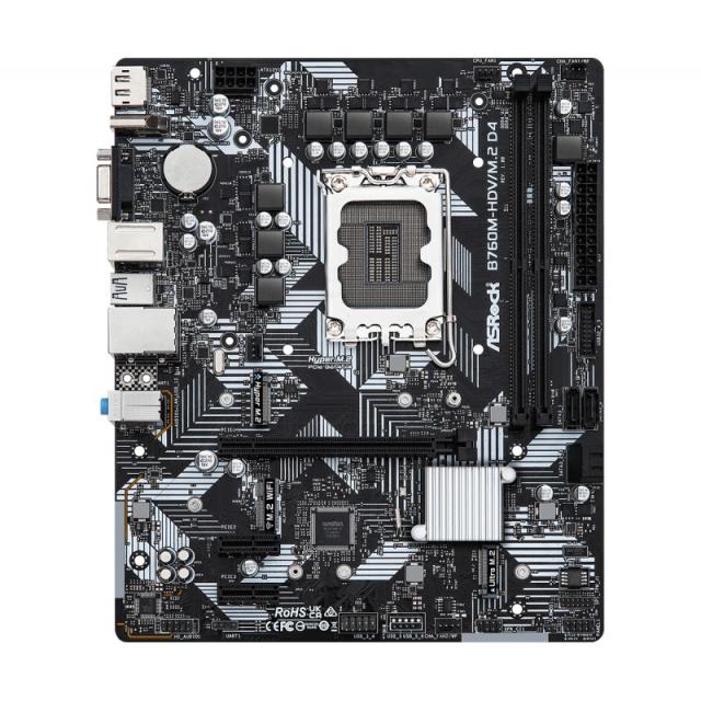 Asrock - B760M-HDV/M.2 D4 Intel B760 LGA 1700 micro ATX
