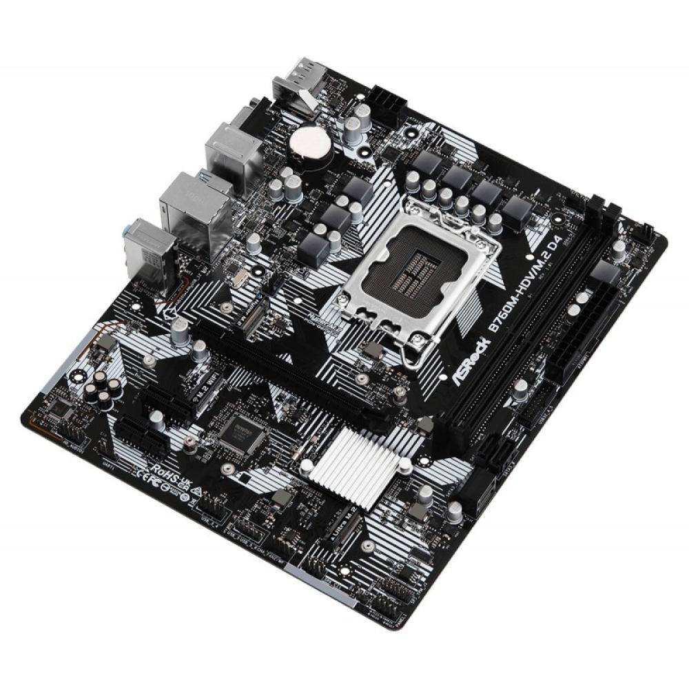 Asrock - B760M-HDV/M.2 D4 Intel B760 LGA 1700 micro ATX