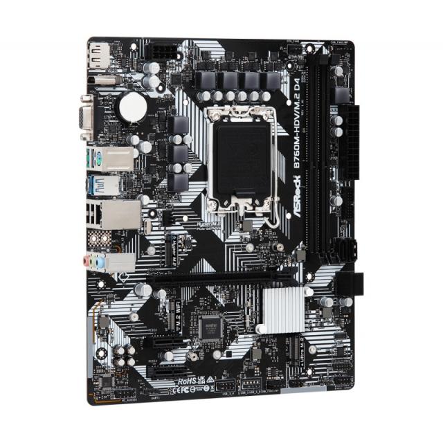Asrock - B760M-HDV/M.2 D4 Intel B760 LGA 1700 micro ATX