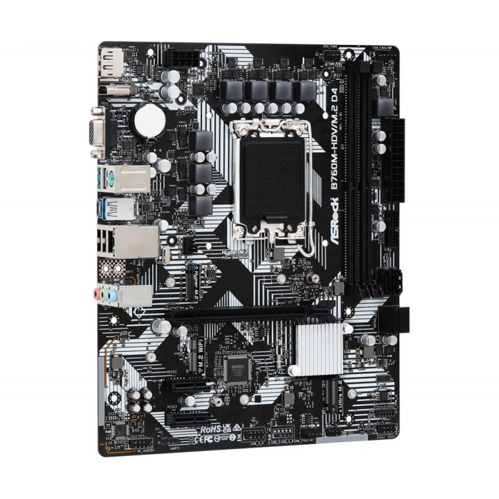 Asrock - B760M-HDV/M.2 D4 Intel B760 LGA 1700 micro ATX