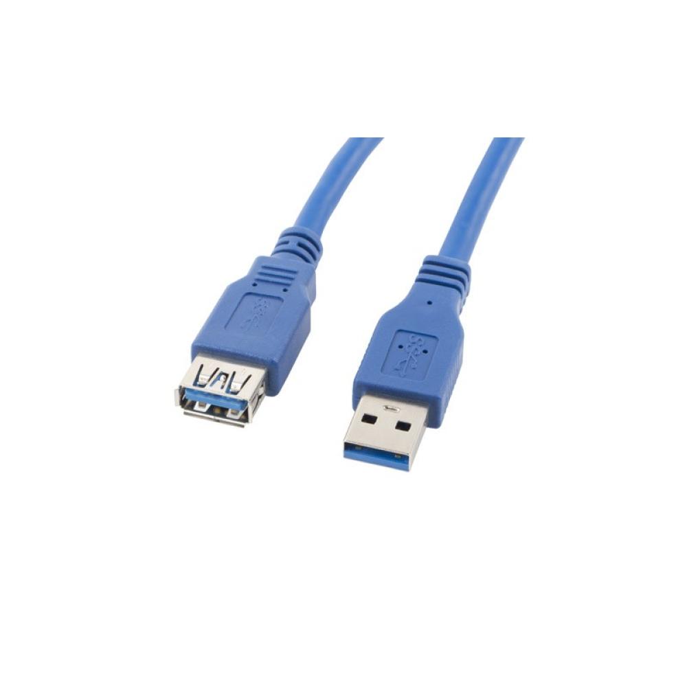 Lanberg - CA-US3E-10CC-0030-B cable USB 3 m USB A Azul