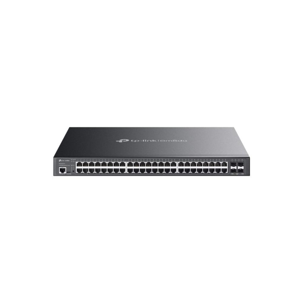 TP-Link - Omada SG3452XMPP switch Gestionado L2+ Gigabit Ethernet (10/100/1000) Energía sobre Ethernet (PoE) 1U Negro