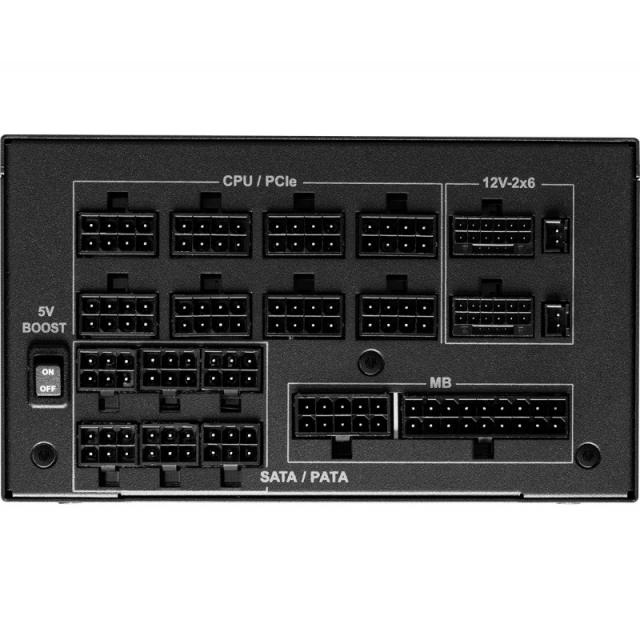 Asrock - Phantom Gaming PG-1600G unidad de fuente de alimentación 1600 W 20+4 pin ATX ATX Negro